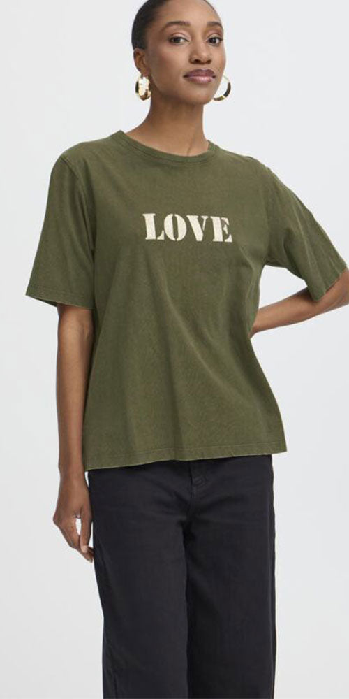B.Young Vintage Style Tee, love