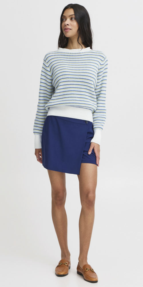 B.Young Cotton Striped Pullover