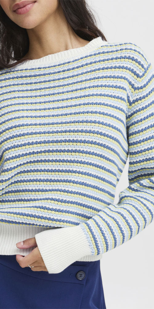 B.Young Cotton Striped Pullover