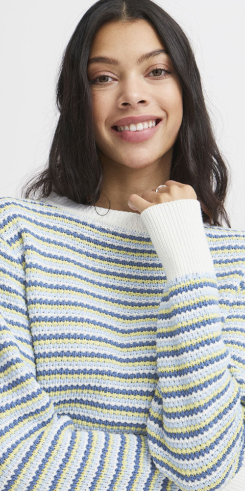 B.Young Cotton Striped Pullover