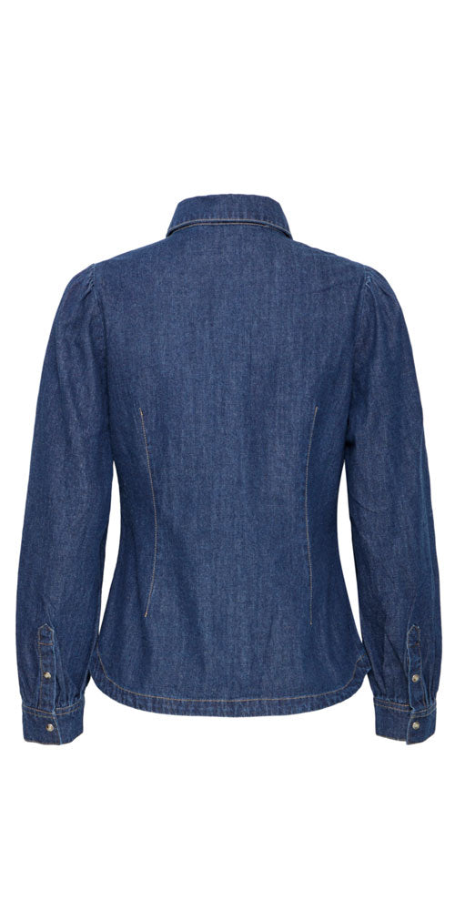 B.Young Fitted Denim Shirt