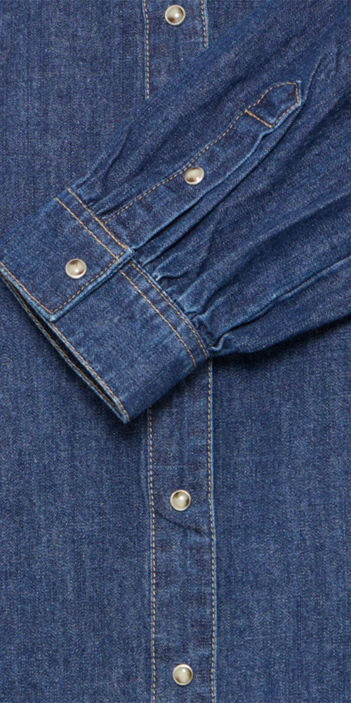 B.Young Fitted Denim Shirt