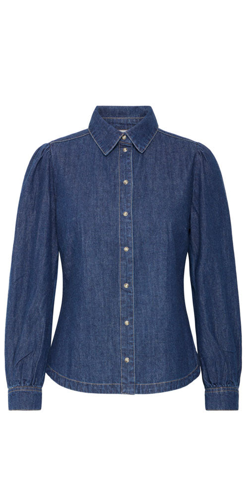 B.Young Fitted Denim Shirt