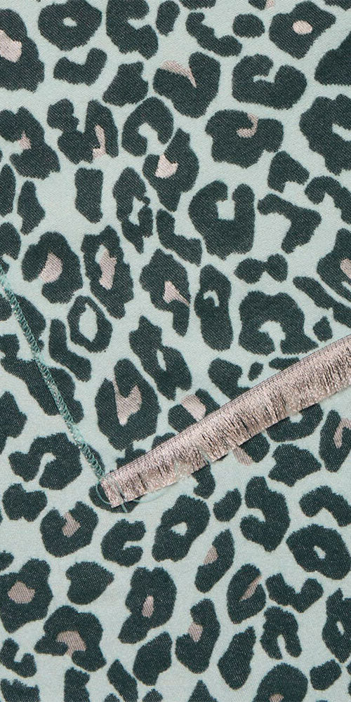 B.Young Leopard Scarf, blue