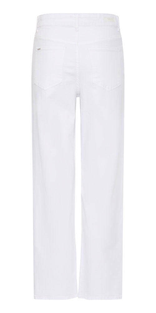 B.Young Straight White Jeans