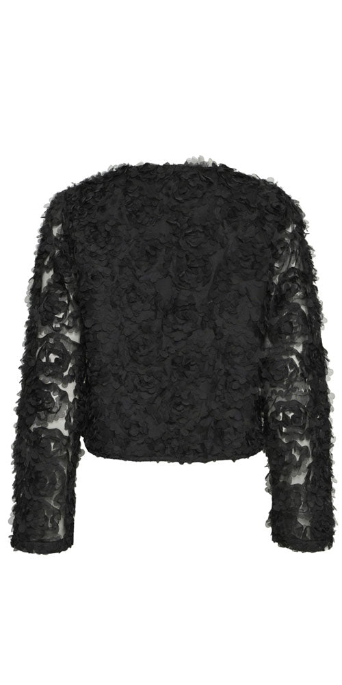 B.Young Textural Rosette Jacket