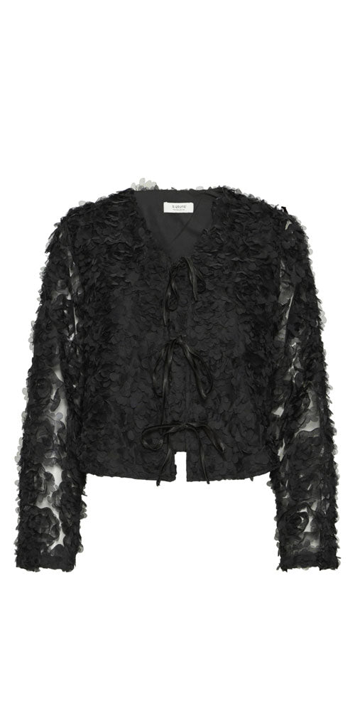 B.Young Textural Rosette Jacket