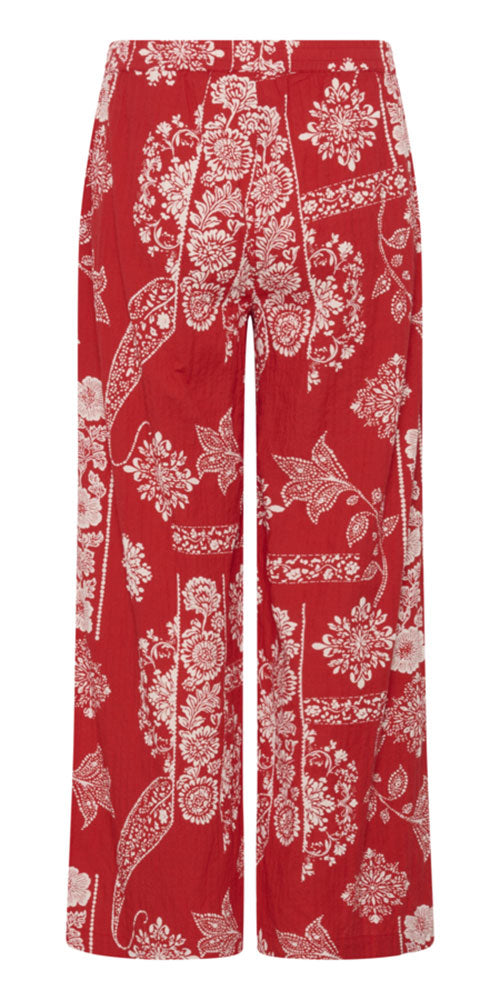 Cream Bandana Print Pants