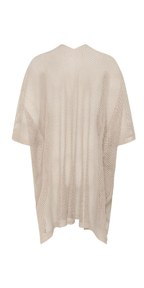 Cream Gilded Mesh Cardy/Shawl