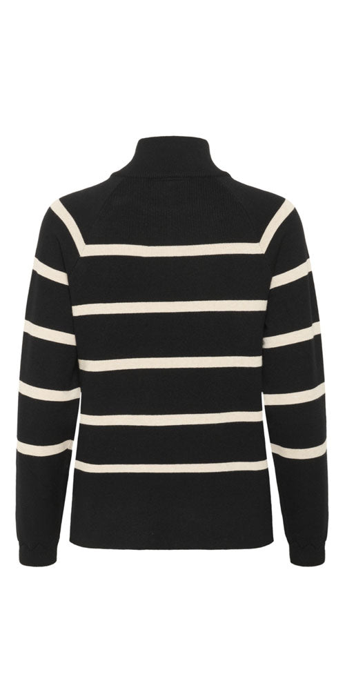 Cream Nautical Button Sweater