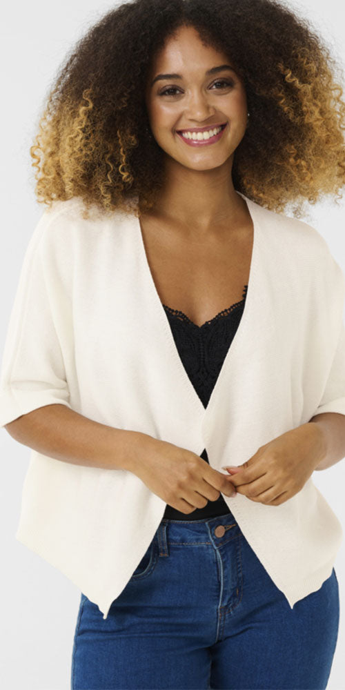 Cream Open Cardy, off-white