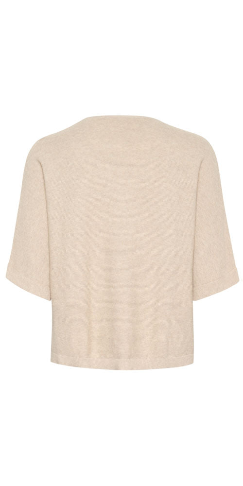 Cream Open Cardy, sand