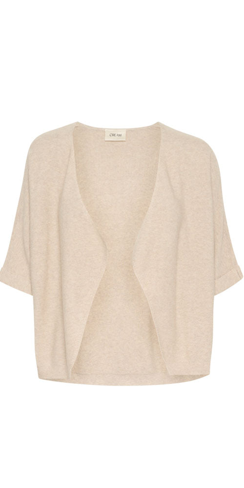 Cream Open Cardy, sand