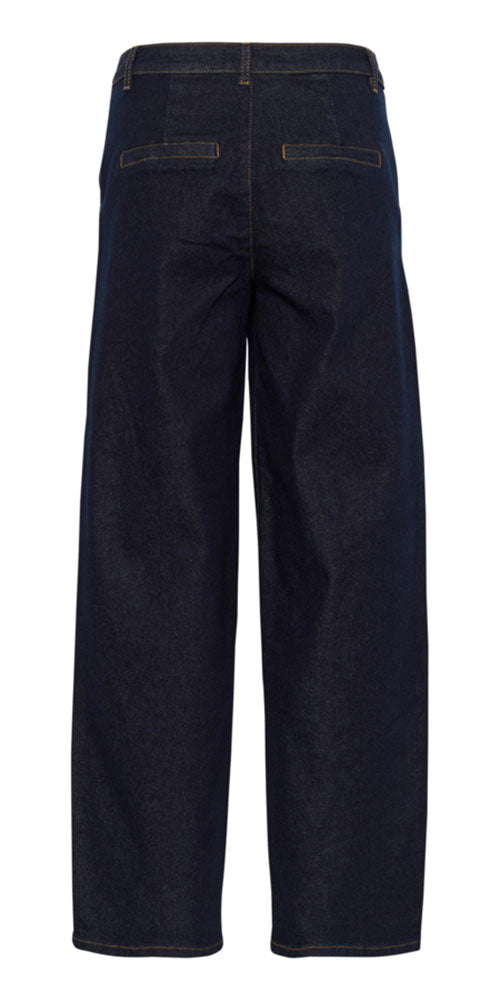 Cream Straight Indigo Jeans