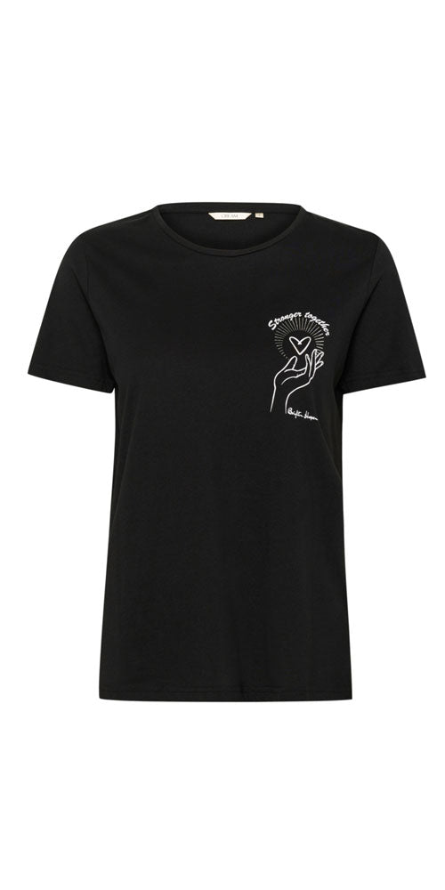 Cream Stronger Together Tee