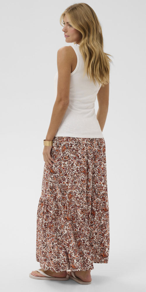 Cream Studded Tank Top, white