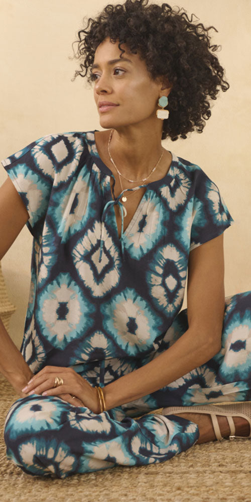 Cream Tye Dye Shirt