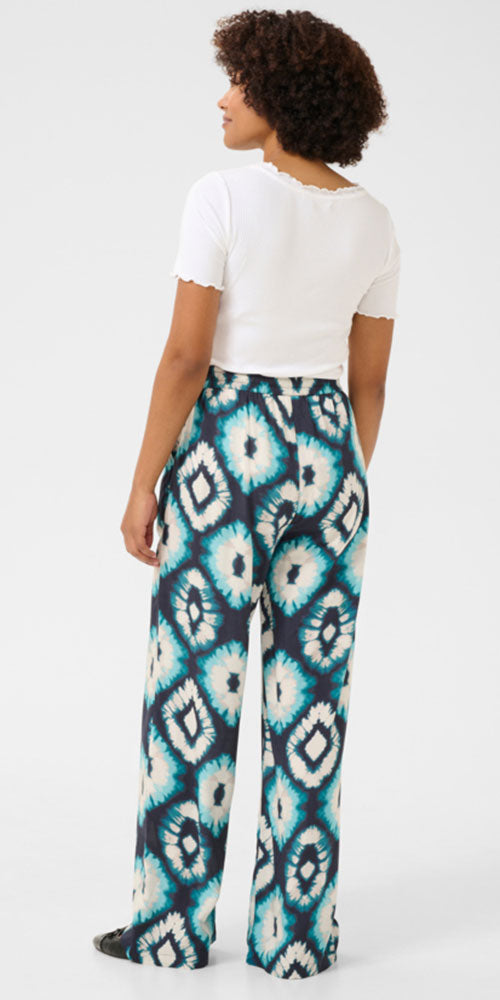 Cream Tye Dye Pant