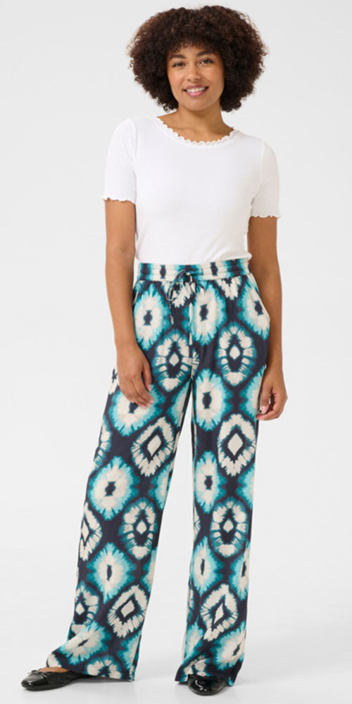 Cream Tye Dye Pant
