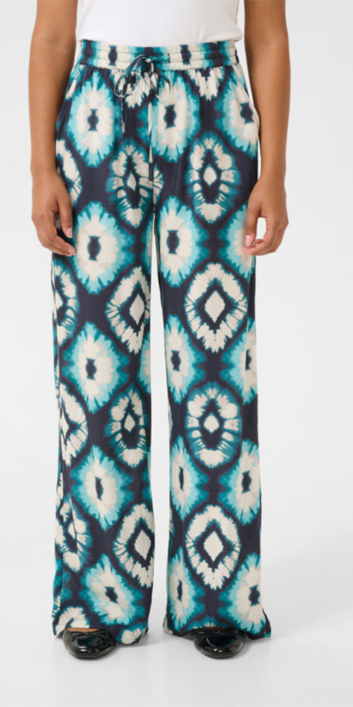 Cream Tye Dye Pant