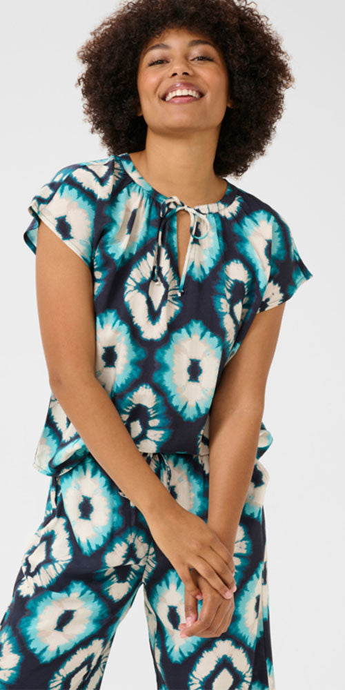 Cream Tye Dye Shirt
