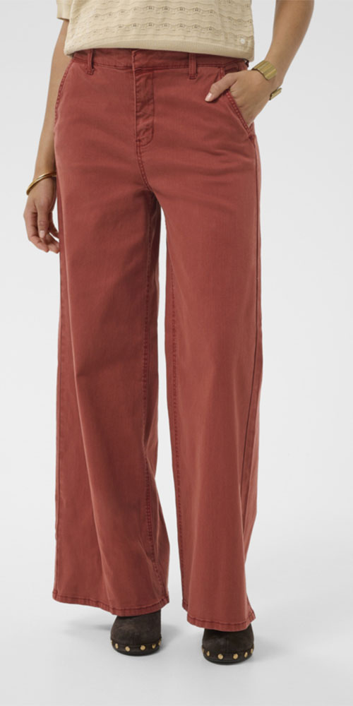 Cream Trouser Jeans, brandy