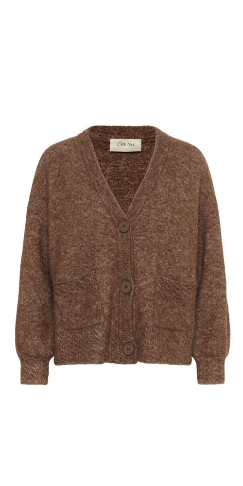 Cream Wool Blend Relaxed Cardy