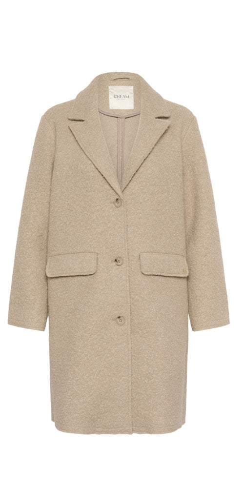 Cream Boiled Wool Jacket