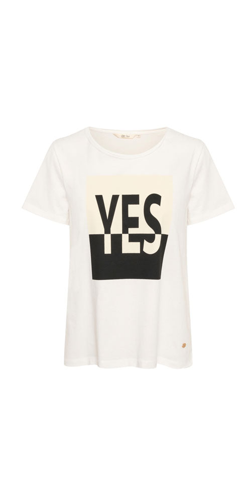Cream Yes T-shirt