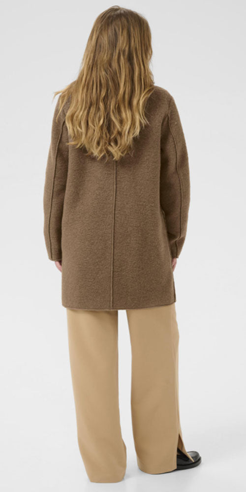 Culture Boiled Wool Jacket, caramel