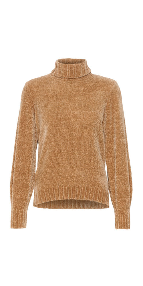 Culture Chenille Turtleneck Sweater, camel