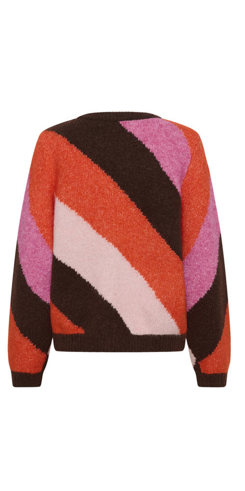 Culture Diagonal Stripe Sweater