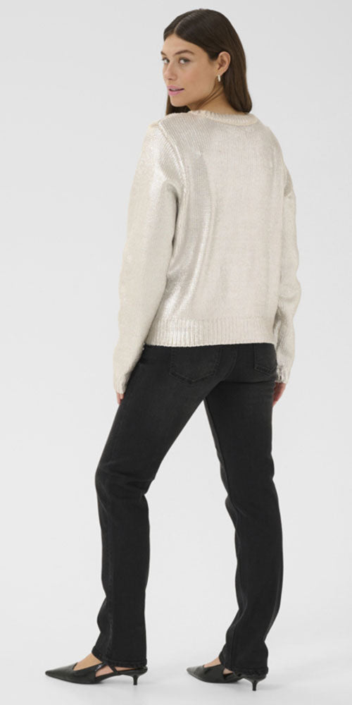 Culture Frosted Cableknit Sweater