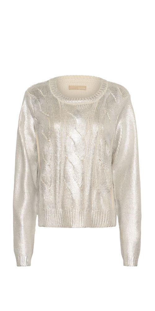 Culture Frosted Cableknit Sweater