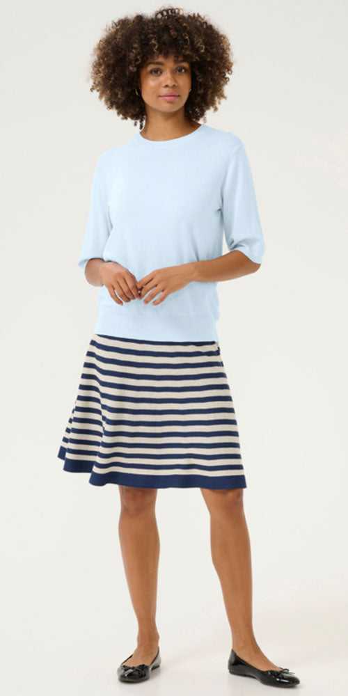 Culture Light Short Sleeve Sweater, baby blue