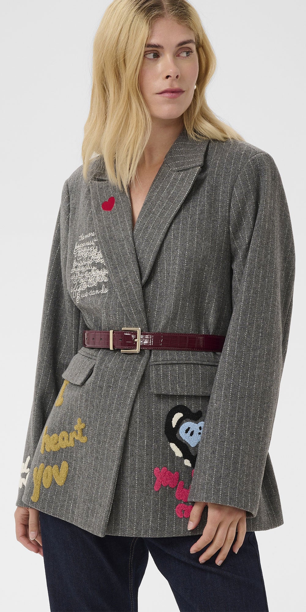 Culture Heart Graffiti Flannel Blazer