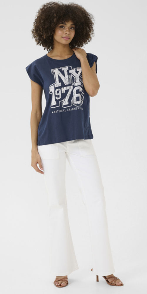 Culture New York Tee, navy