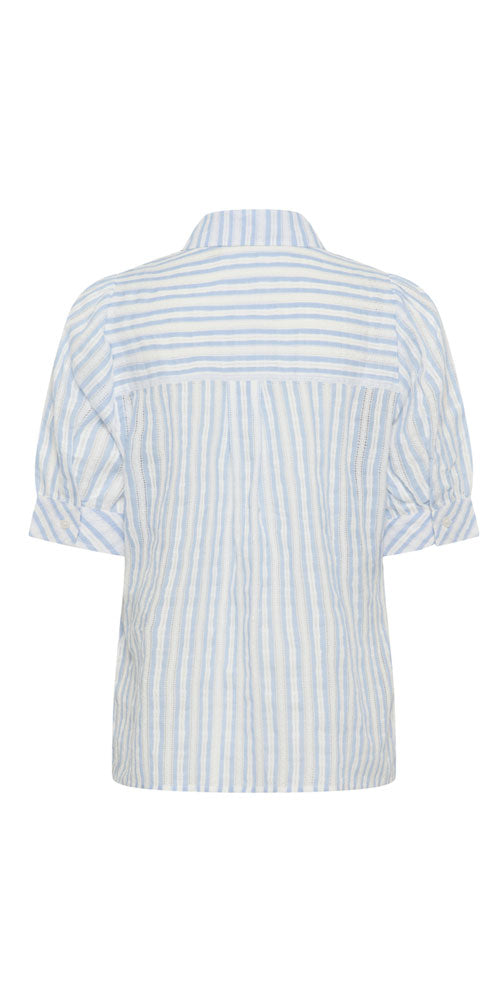 Culture Pointelle Striped Shirt