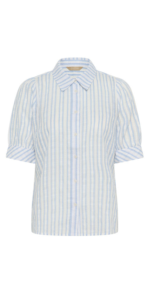 Culture Pointelle Striped Shirt