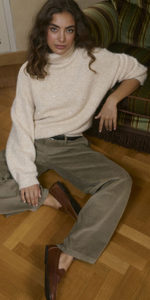 Culture Sequin Turtleneck