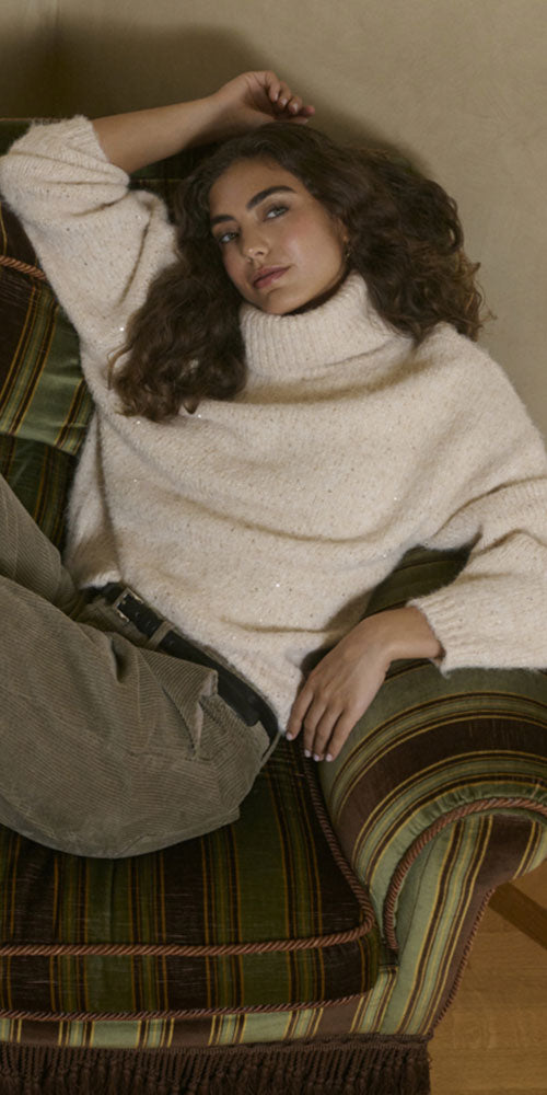 Culture Sequin Turtleneck