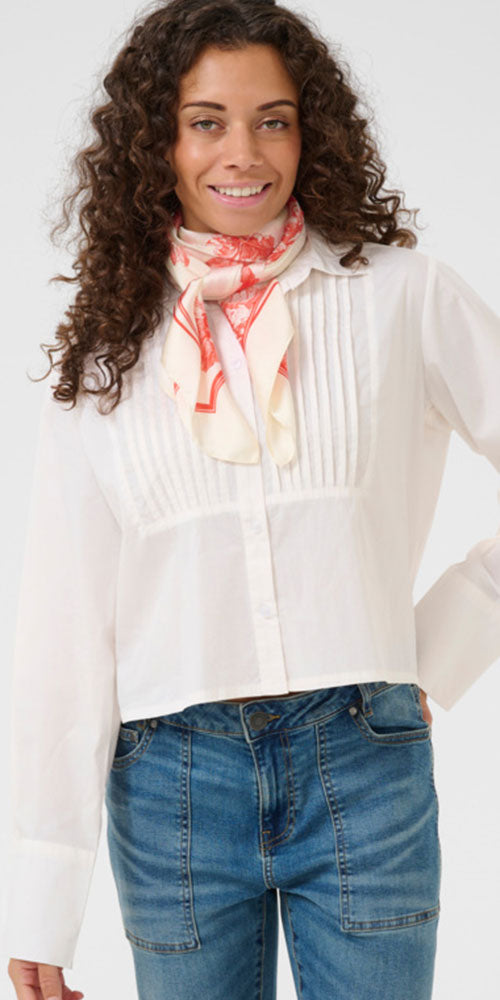 Culture Silky Red Floral 2 Scarf