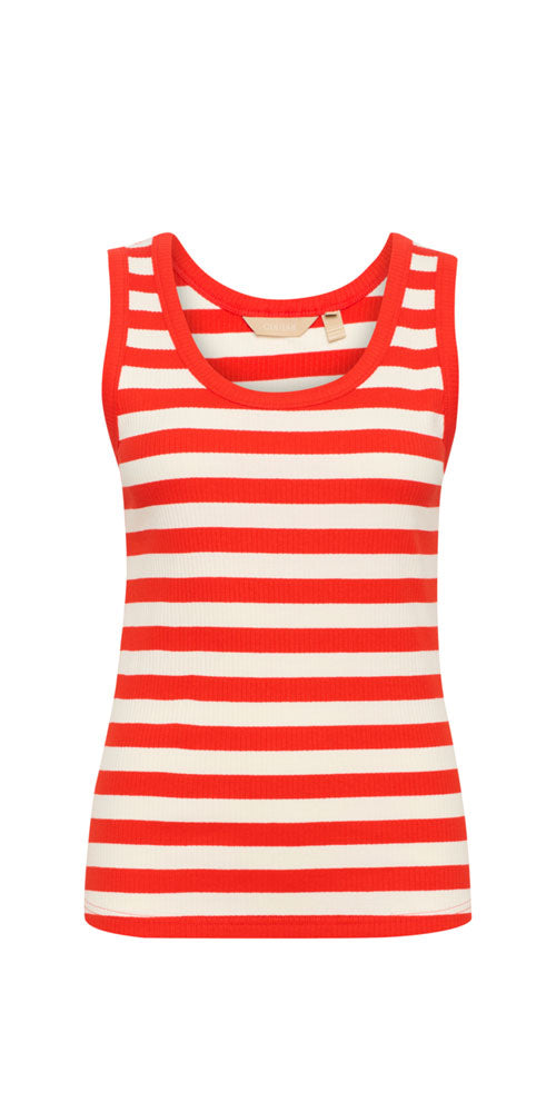 Culture Striped Tank Top, red