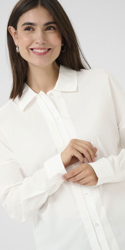 Culture Tuxedo Shirt, white