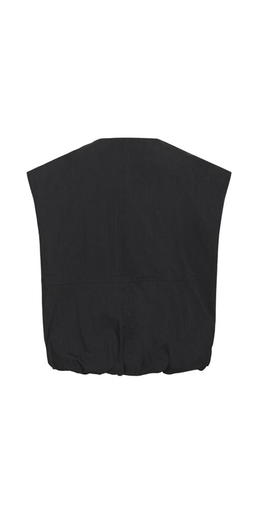 Culture Zip Front Vest, black