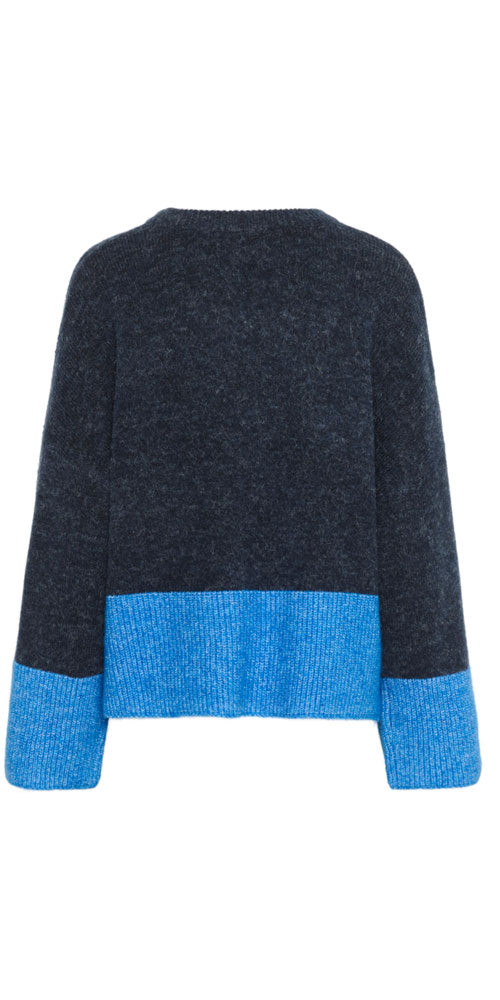 Culture Colour Blocked Pullover, blue