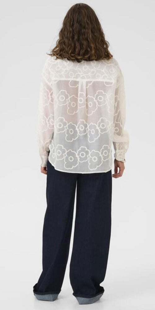 Culture Sheer Pop Flower Shirt