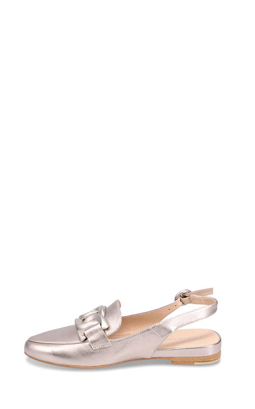 Django & Juliette Favillas Slingbacks, platino