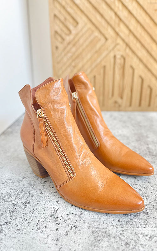 Django & Juliette Jazzy Boots, cognac