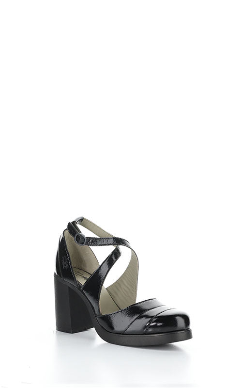 Fly London Serd, black patent